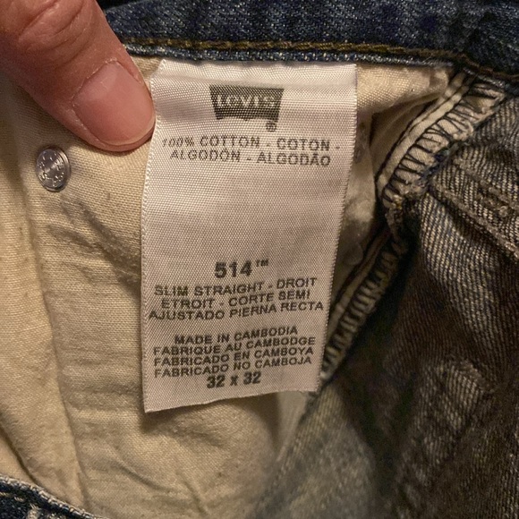 32x32 men’s jeans, Levi’s 514, paint splattered and nicely broken in - Picture 7 of 7